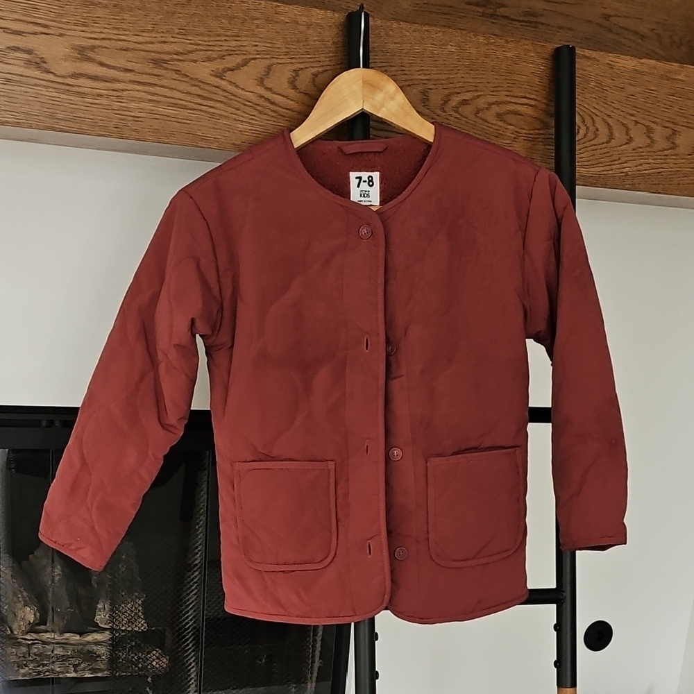Cotton On Kids Jacket in Rust Red